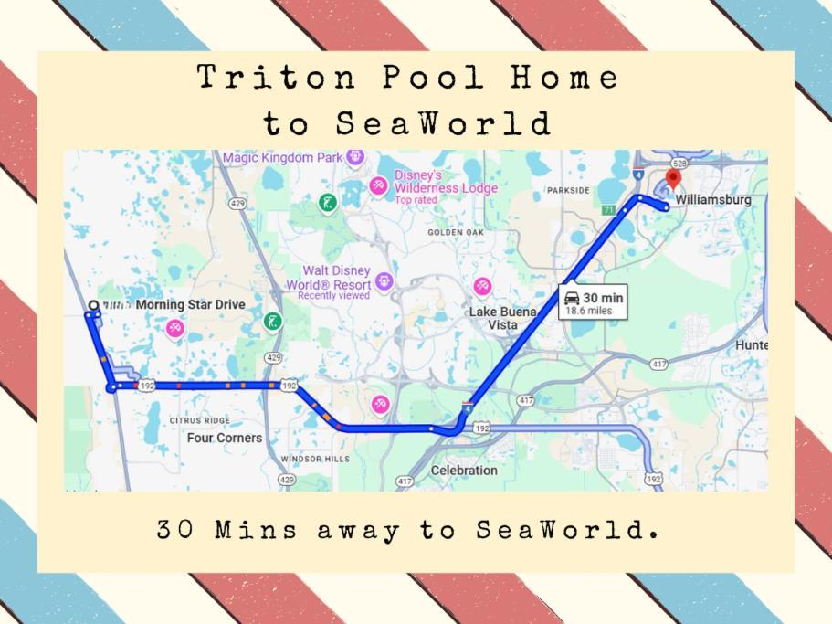 Triton Vacation Pool Home Near Disney Orlando Eksteriør bilde