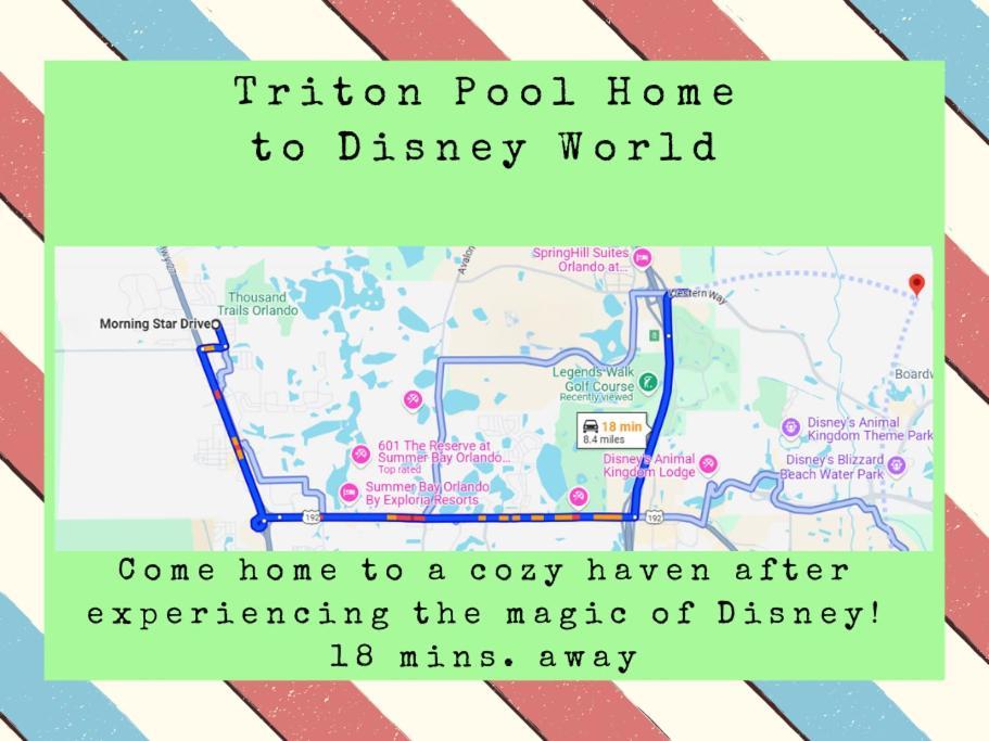 Triton Vacation Pool Home Near Disney Orlando Eksteriør bilde